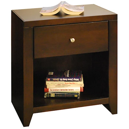 Nightstand with One Drawer & One Shelf